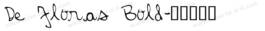 De Floras Bold字体转换